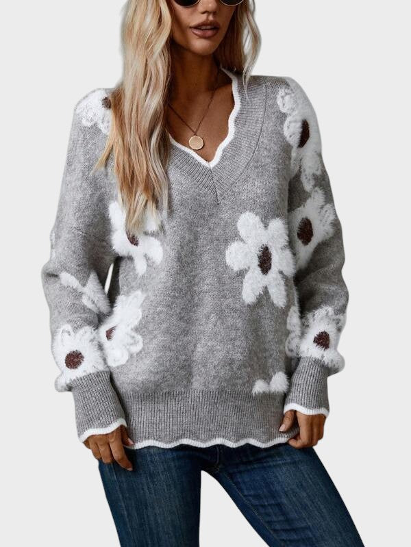 Жасинта - Стилна блуза с флорален дизайн