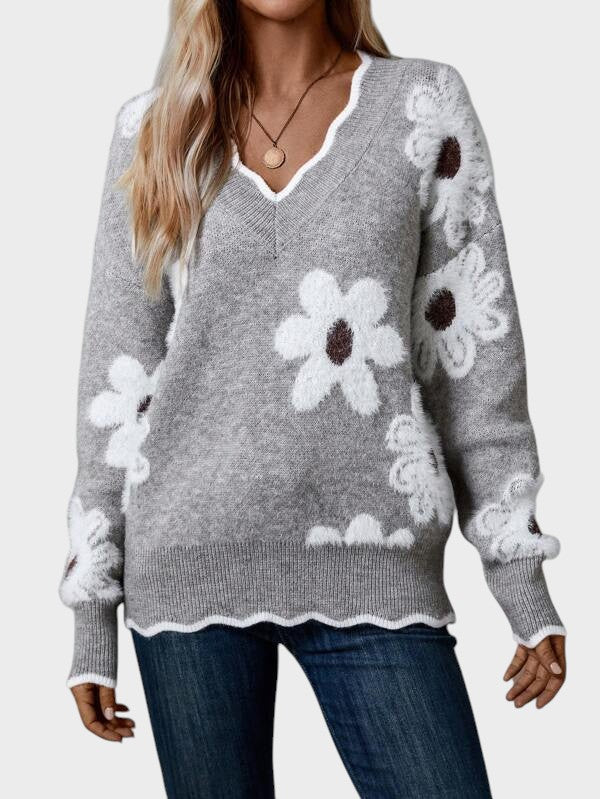 Жасинта - Стилна блуза с флорален дизайн