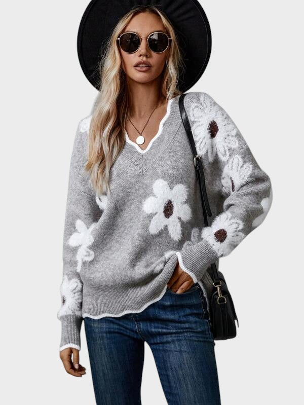 Жасинта - Стилна блуза с флорален дизайн