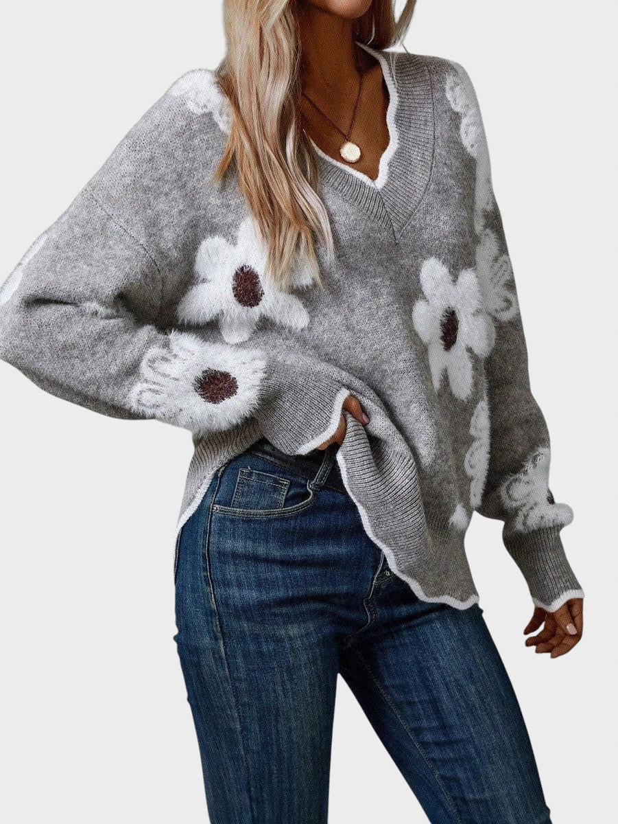 Жасинта - Стилна блуза с флорален дизайн