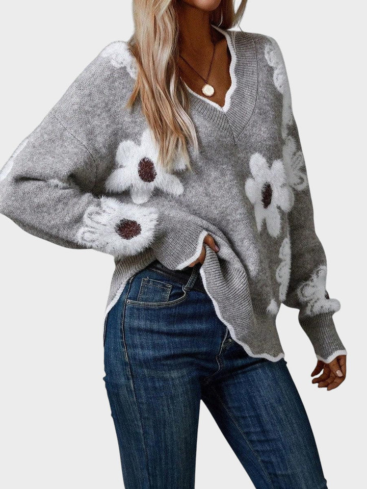 Жасинта - Стилна блуза с флорален дизайн