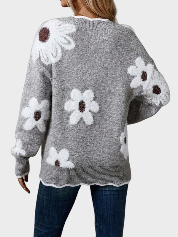 Жасинта - Стилна блуза с флорален дизайн