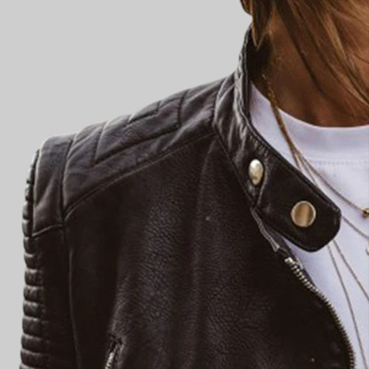 Елегантно кожено палто Диана за стил и комфорт