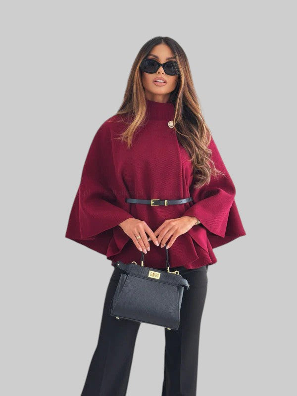 Ивана - Стилно яке с пеперудени ръкави и колан