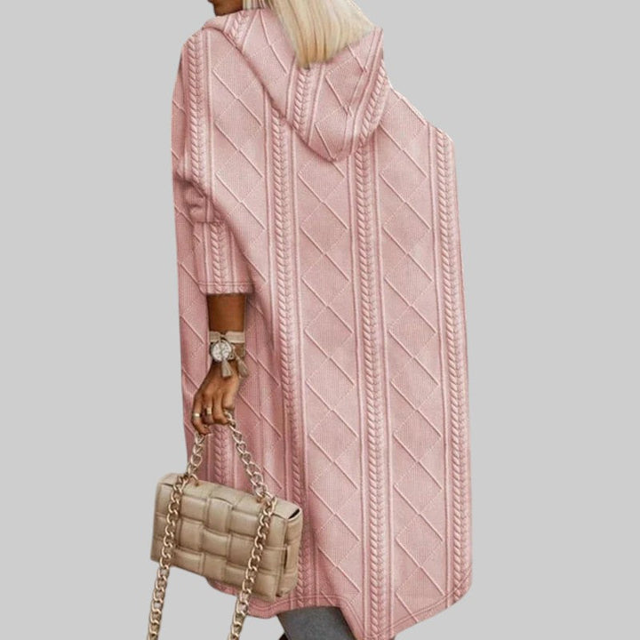 Йоана - Удължена жилетка с качулка за стил и комфорт