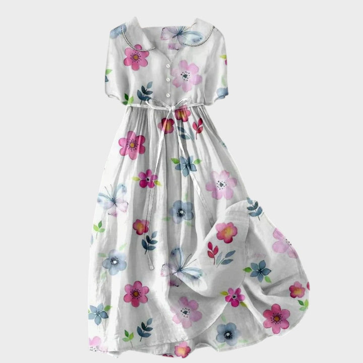 Ена - Лятна рокля с акцент на талията