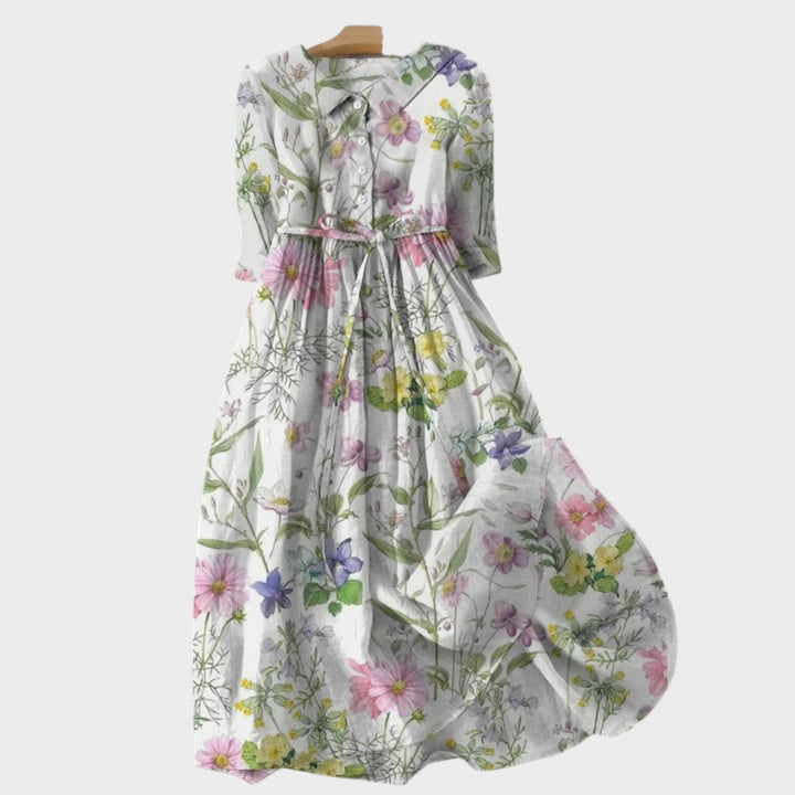 Ена - Лятна рокля с акцент на талията