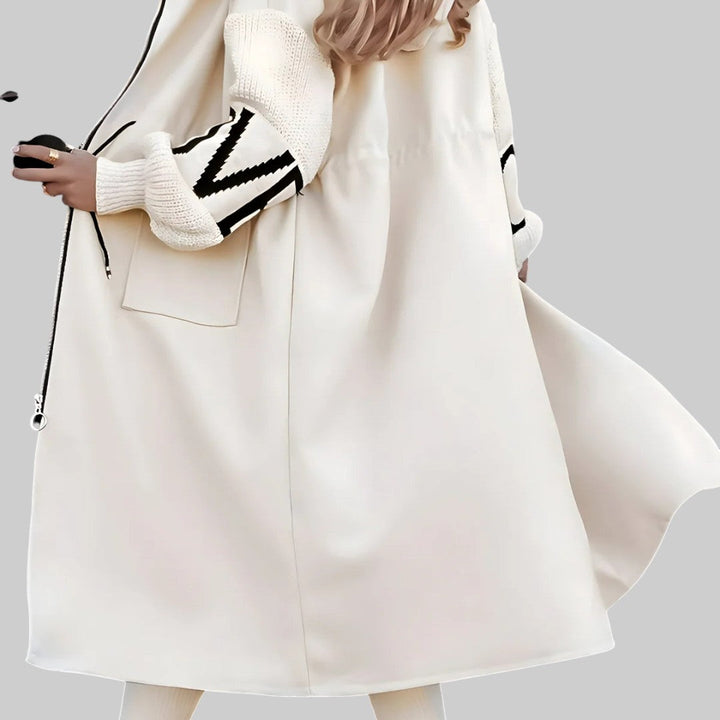 Йоана - Дамско яке с плетени ръкави за стил и комфорт