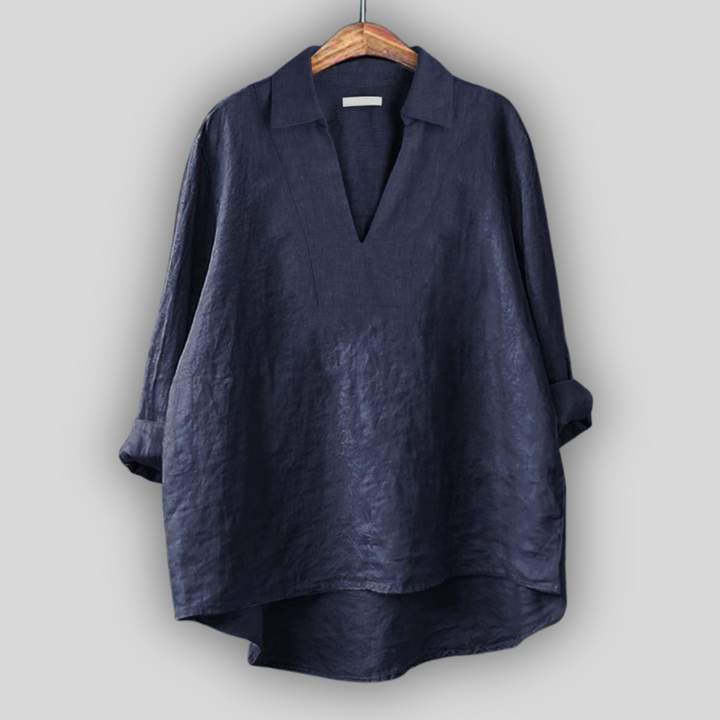 Линена блуза Сребриста Финеса за стилен комфорт