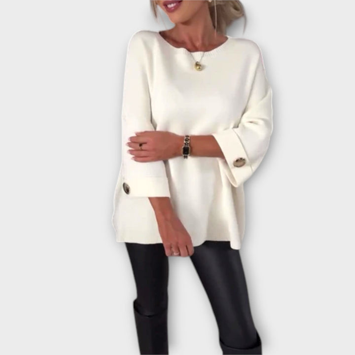 Изабела - Стилна Плетена Блуза за Всекидневна Употреба