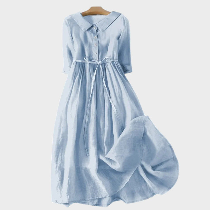 Ена - Лятна рокля с акцент на талията