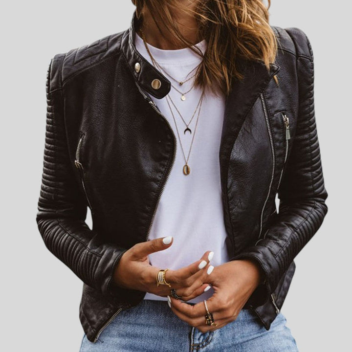 Жана™ - Стилно кожено палто за елегантен вид