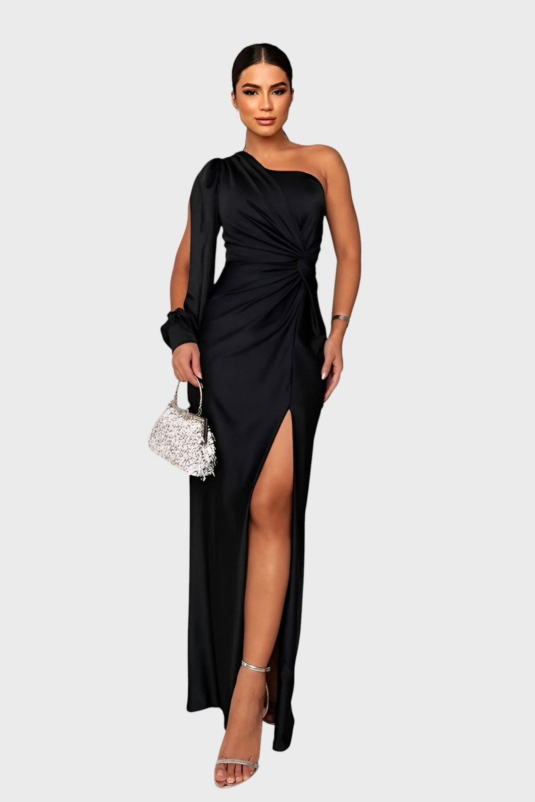 Ивета™ - Стилна сатенена рокля за специални поводи