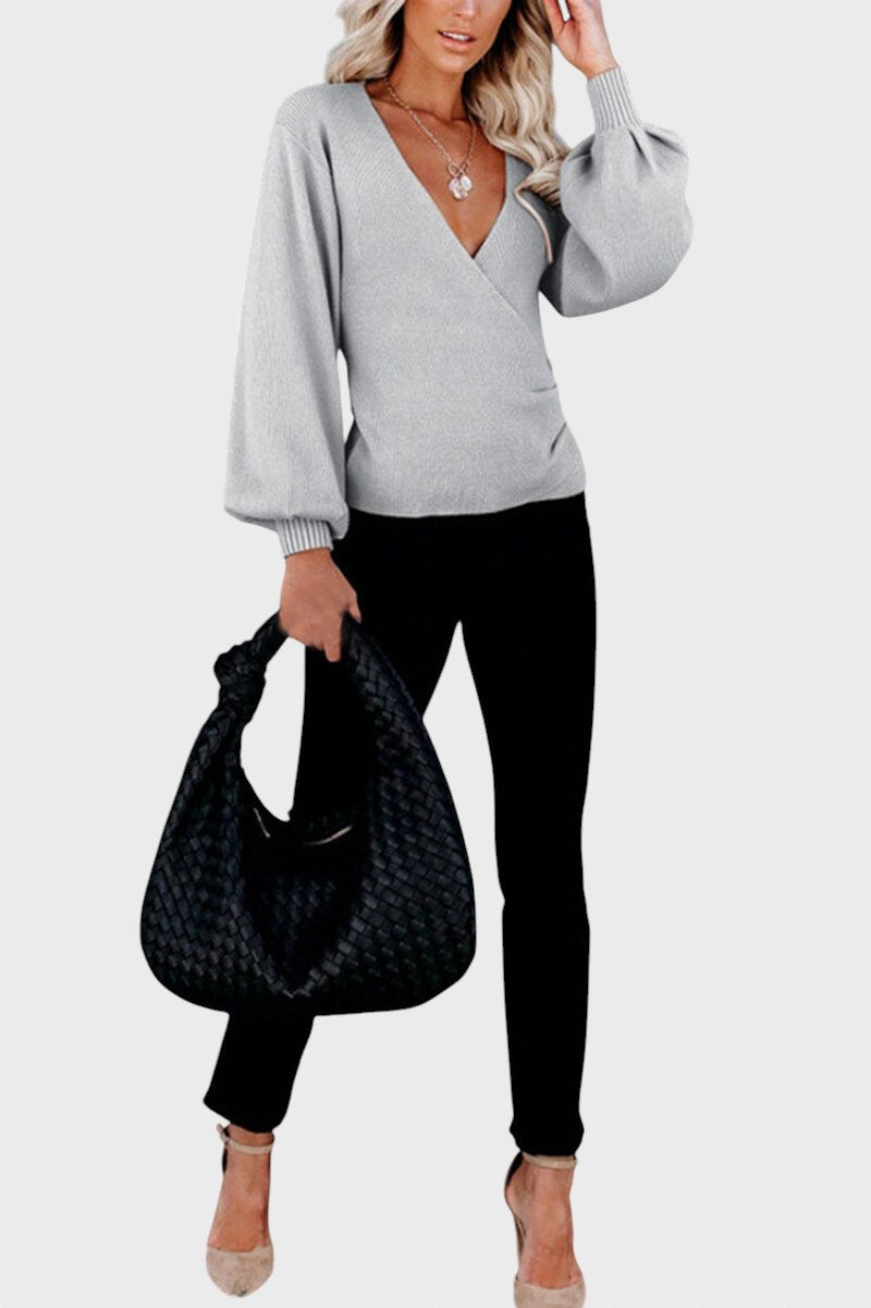 Каталина™ - Стилен пуловер с оребрена плетка