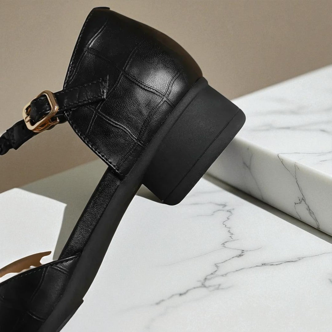 Кепа - Елегантни кожени обувки Mary Jane за всеки повод