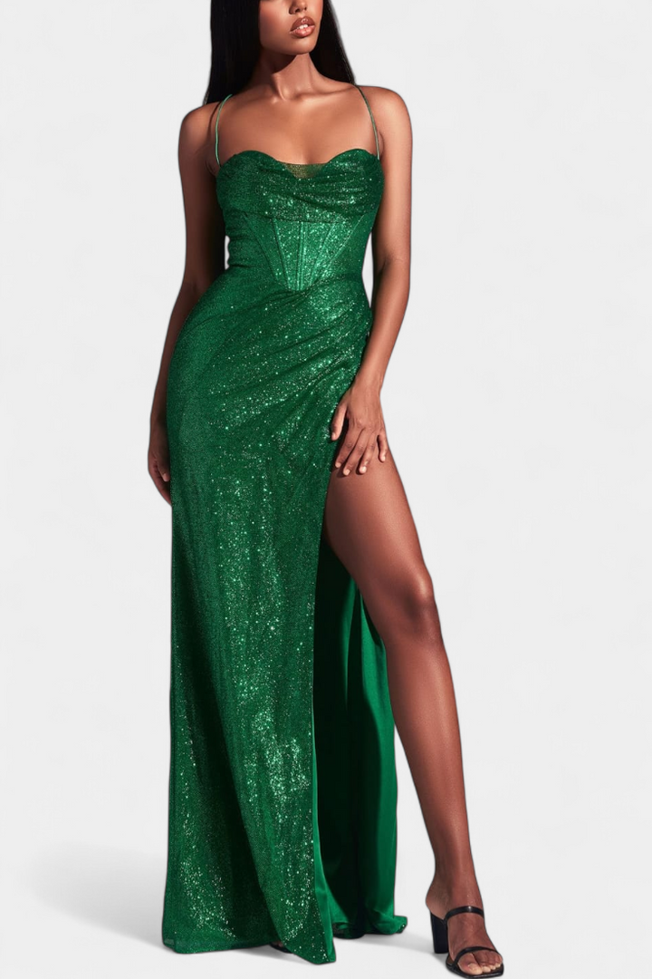 Инес Корсетна Рокля с Спагети Презрамки за Елегантен Външен Вид