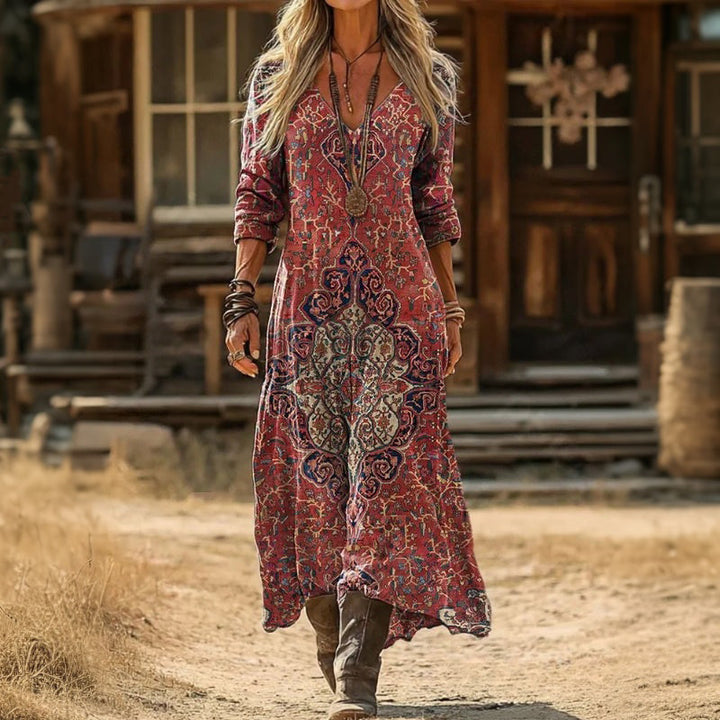 Елегантна Винтидж Етно Рокля за Специални Поводи