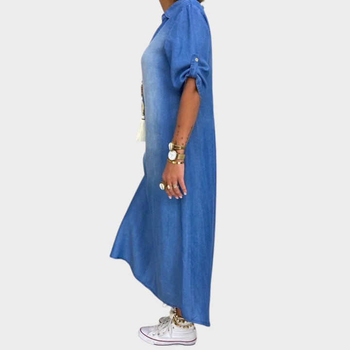 Maja™ – Stylish Denim Dress with Side Slit

Мая™ – Стилна дънкова рокля с цепка отстрани