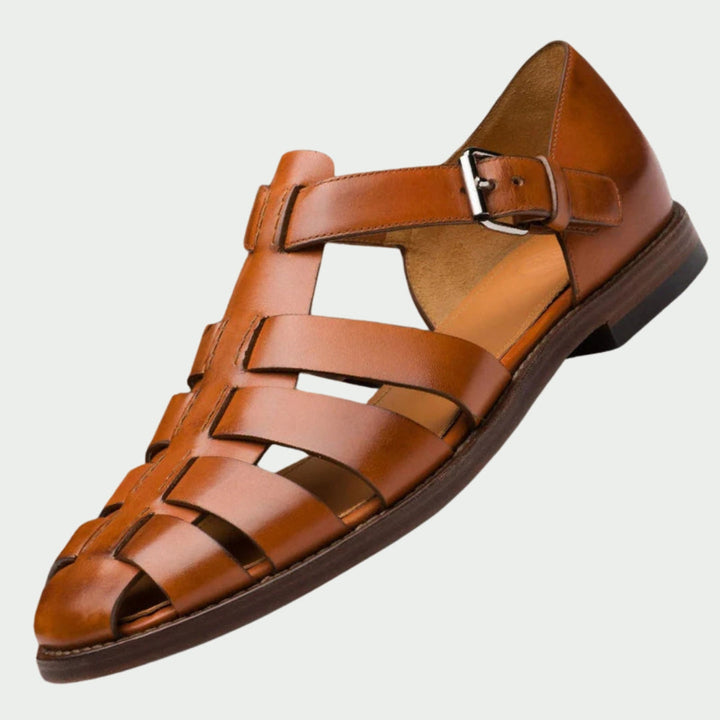 GIORDANO|Кожени гладиаторски сандали за комфорт и стил