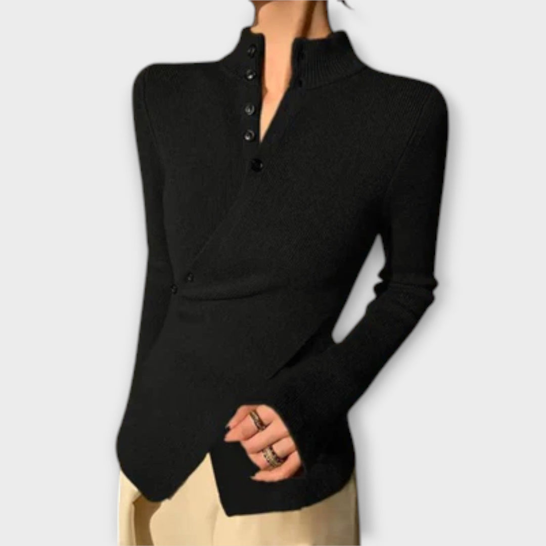 Мичико – Стилна Slim Fit Плетена Блуза
