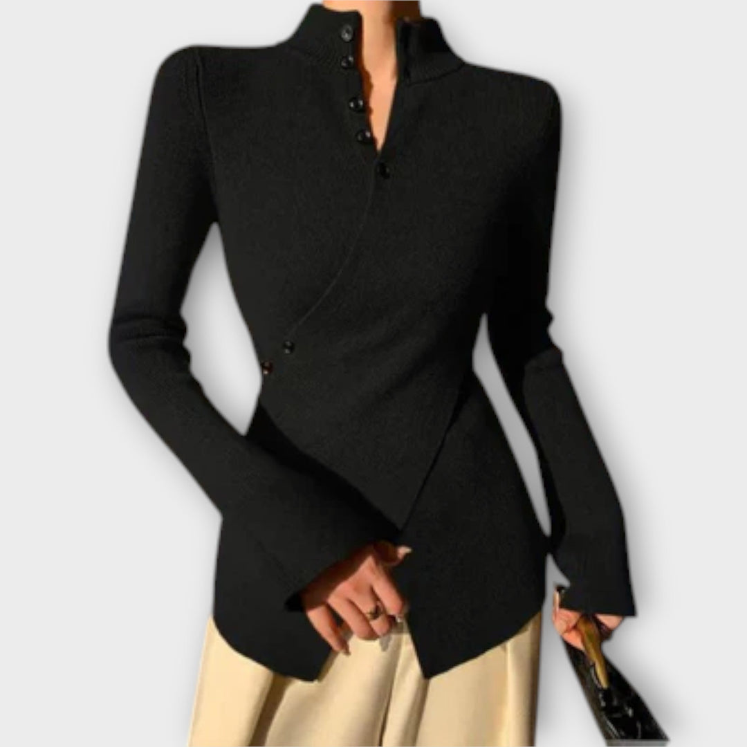 Мичико – Стилна Slim Fit Плетена Блуза