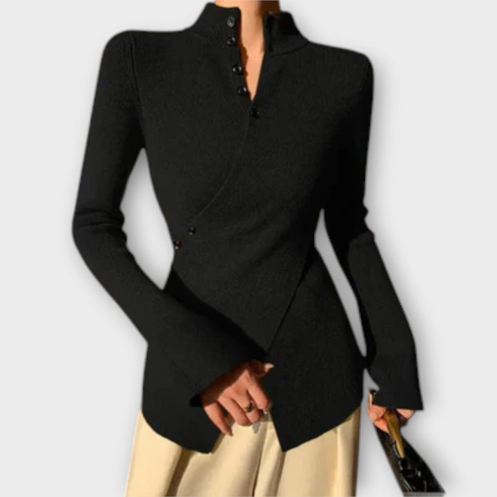 Мичико – Стилна Slim Fit Плетена Блуза