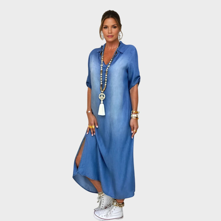 Maja™ – Stylish Denim Dress with Side Slit

Мая™ – Стилна дънкова рокля с цепка отстрани