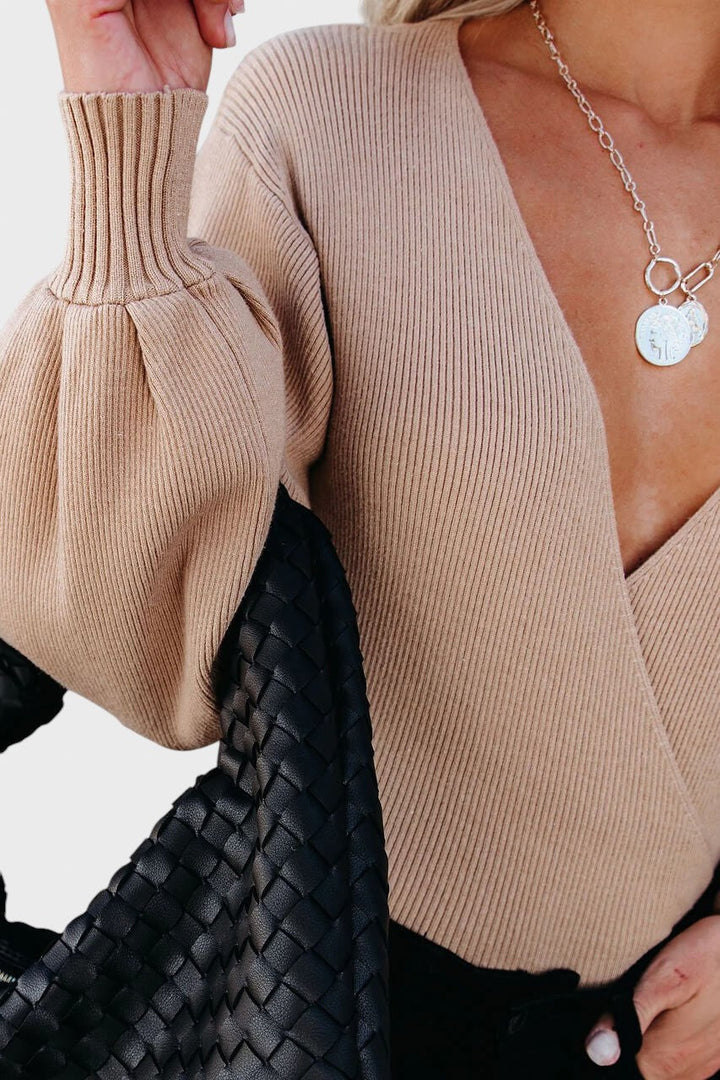 Каталина™ - Стилен пуловер с оребрена плетка