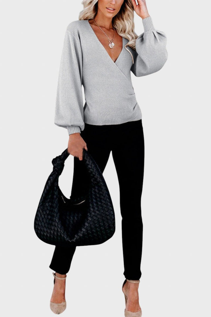 Каталина™ - Стилен пуловер с оребрена плетка