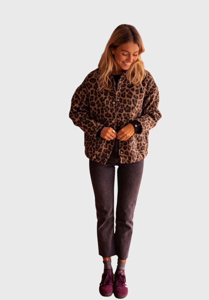 Здравка™ - Стилно палто с леопардов принт за всеки повод